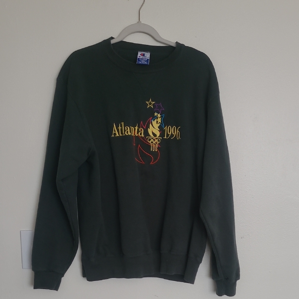 Champion Dark Green Atlanta Olympics 1996 Crewneck Sweater